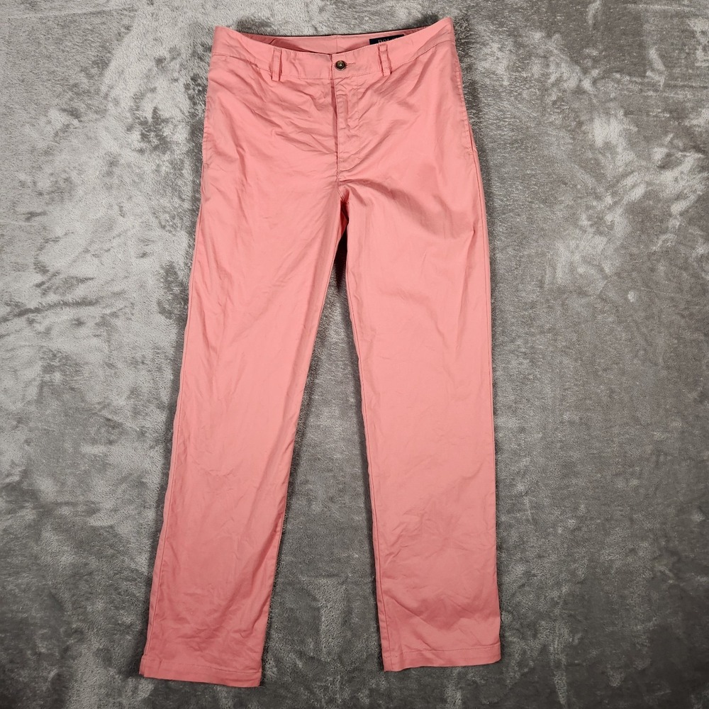 Polo Ralph Lauren Khaki Dress Pants 16 Stretch Pink Cotton Trouser Chino